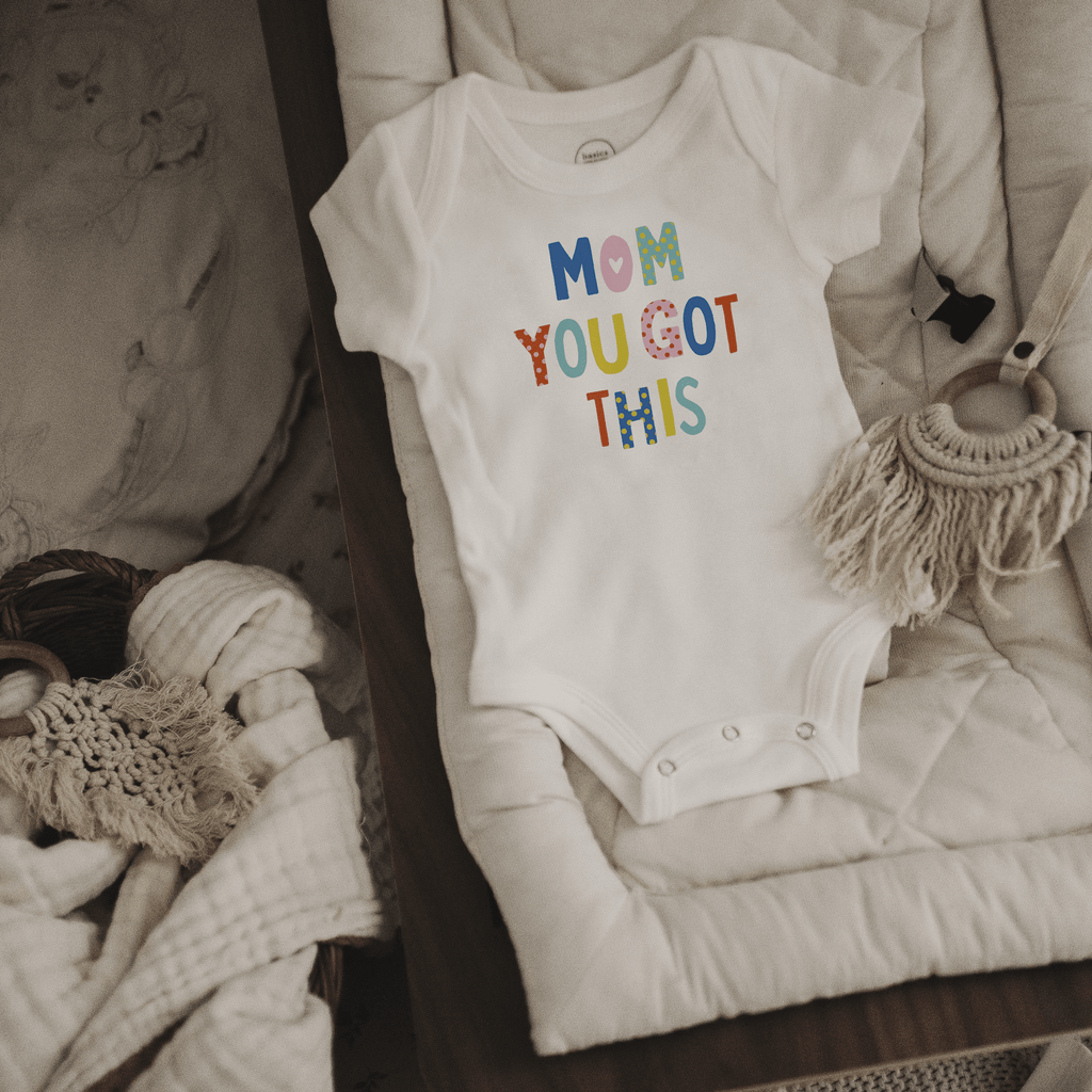 graphic bodysuit | mom you got this
