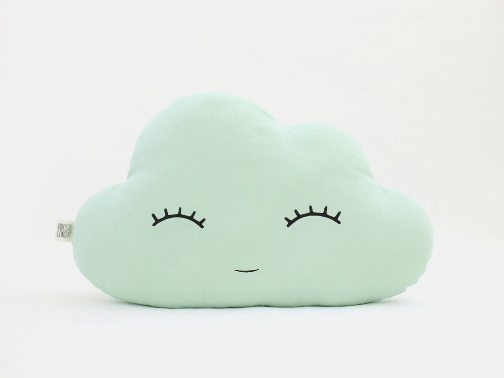 Green Mint Cloud Pillow