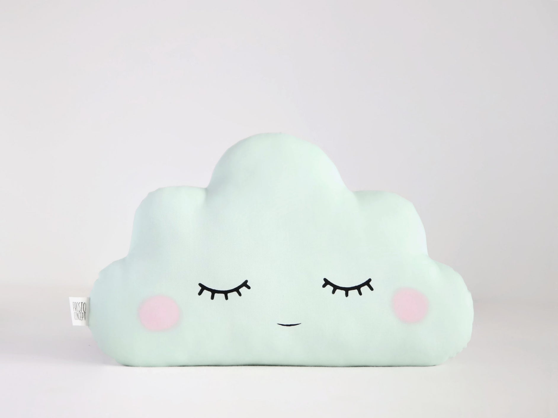 Green Mint Small Cloud Pillow