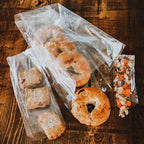 4 x 2.75 x 9" Compostable Clear Gusseted NatureFlex Cellophane Bags | 1,000/Case