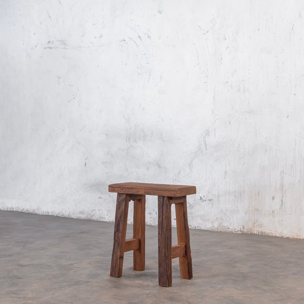 Handcrafted Reclaimed Wood Stool
