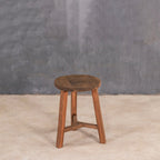 Handcrafted Wood Accent Stool