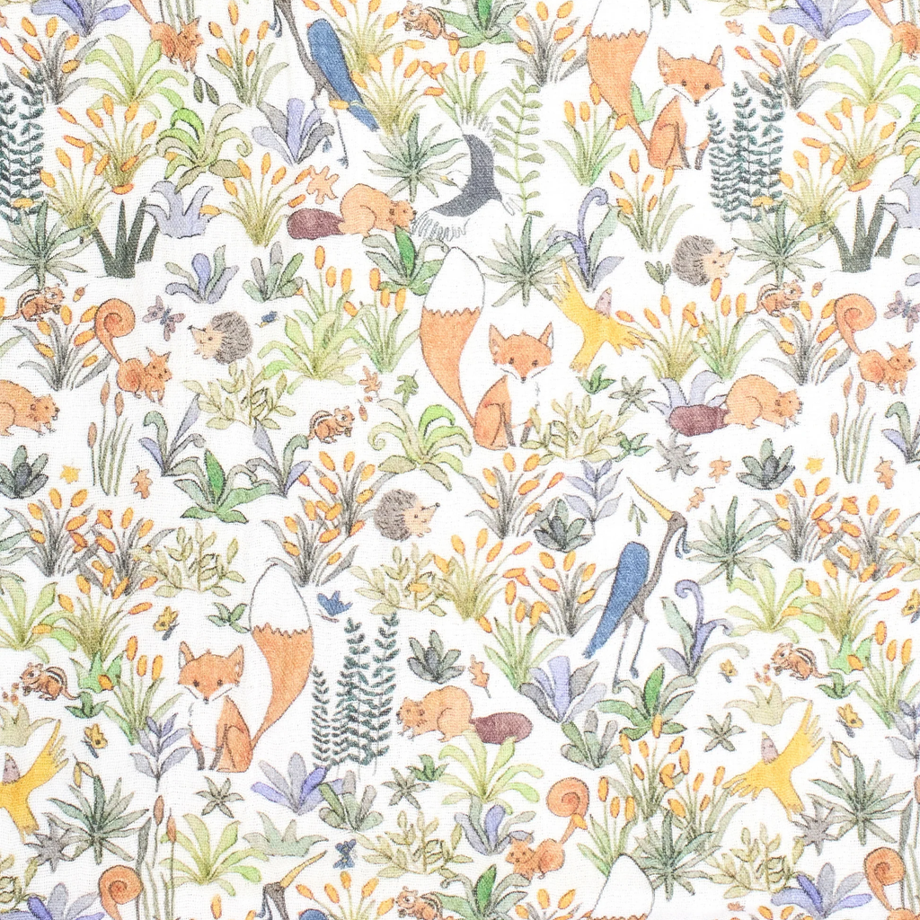 Foxy Forest Shawl Blanket