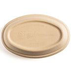 24 & 32 oz Compostable Fiber Burrito Bowl Lids | No PFAS | 300/Case