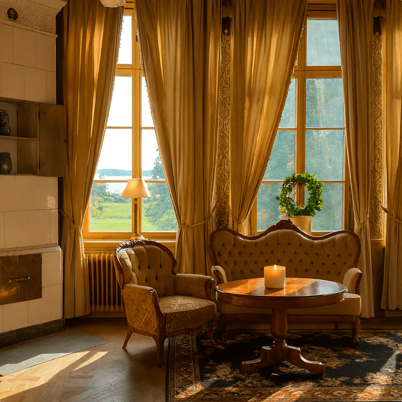 Oud & Peach Candle Refill