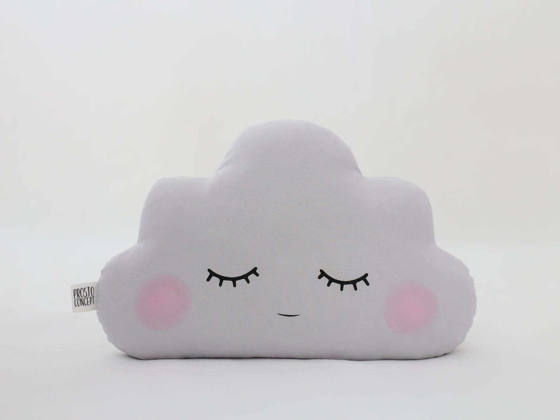 Light Gray Small Cloud Pillow
