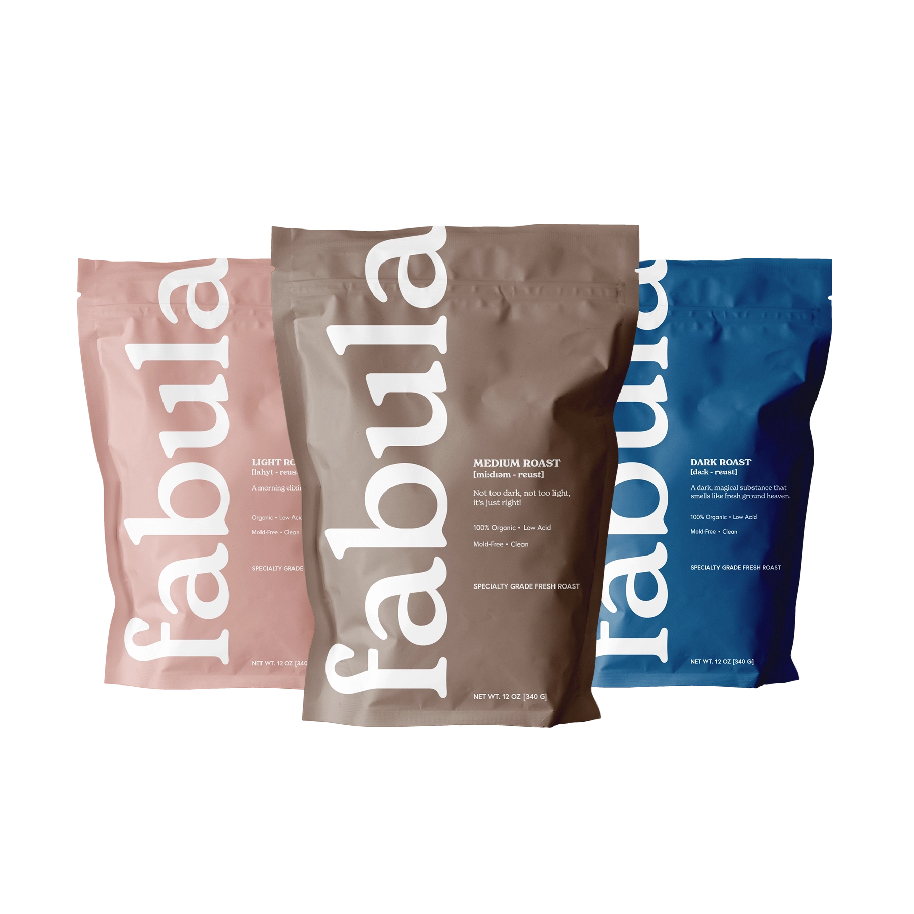 Light, Medium, Dark, 3 x 12oz