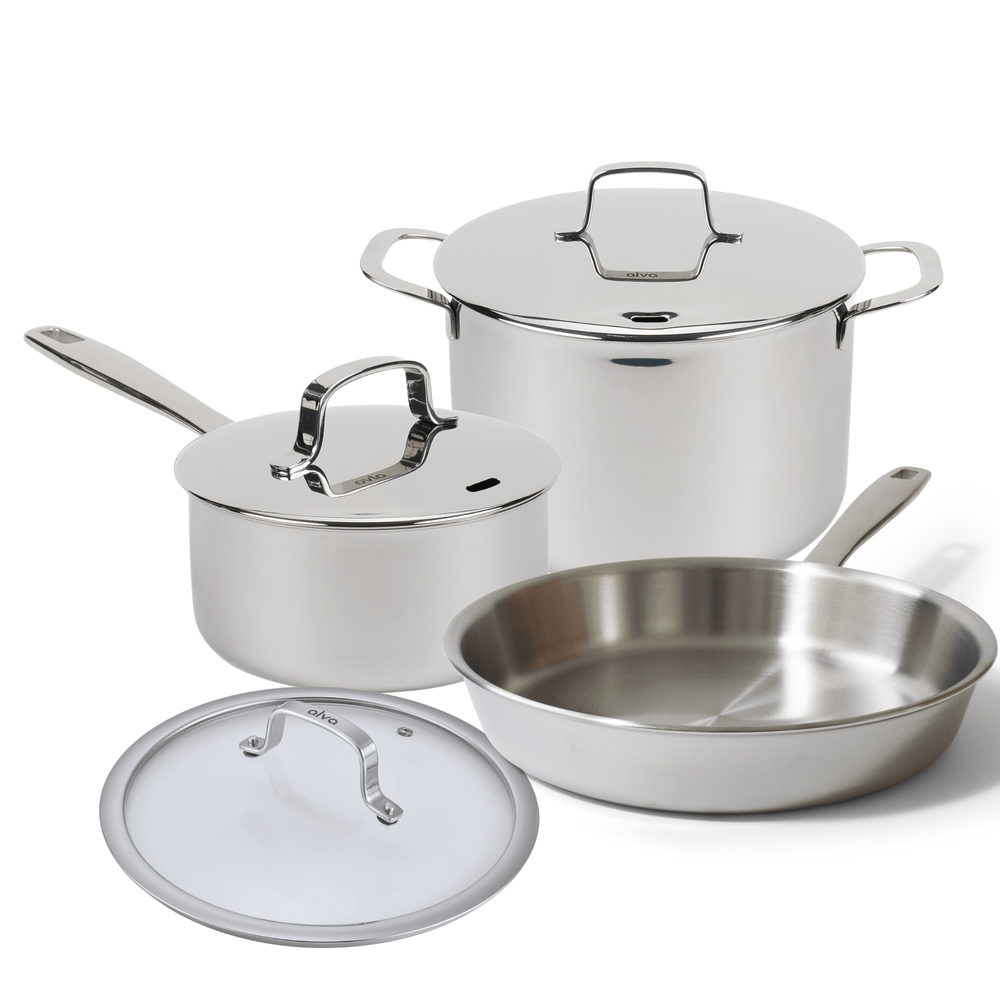 Maestro 6-Piece Cookware Set - Stainless Steel