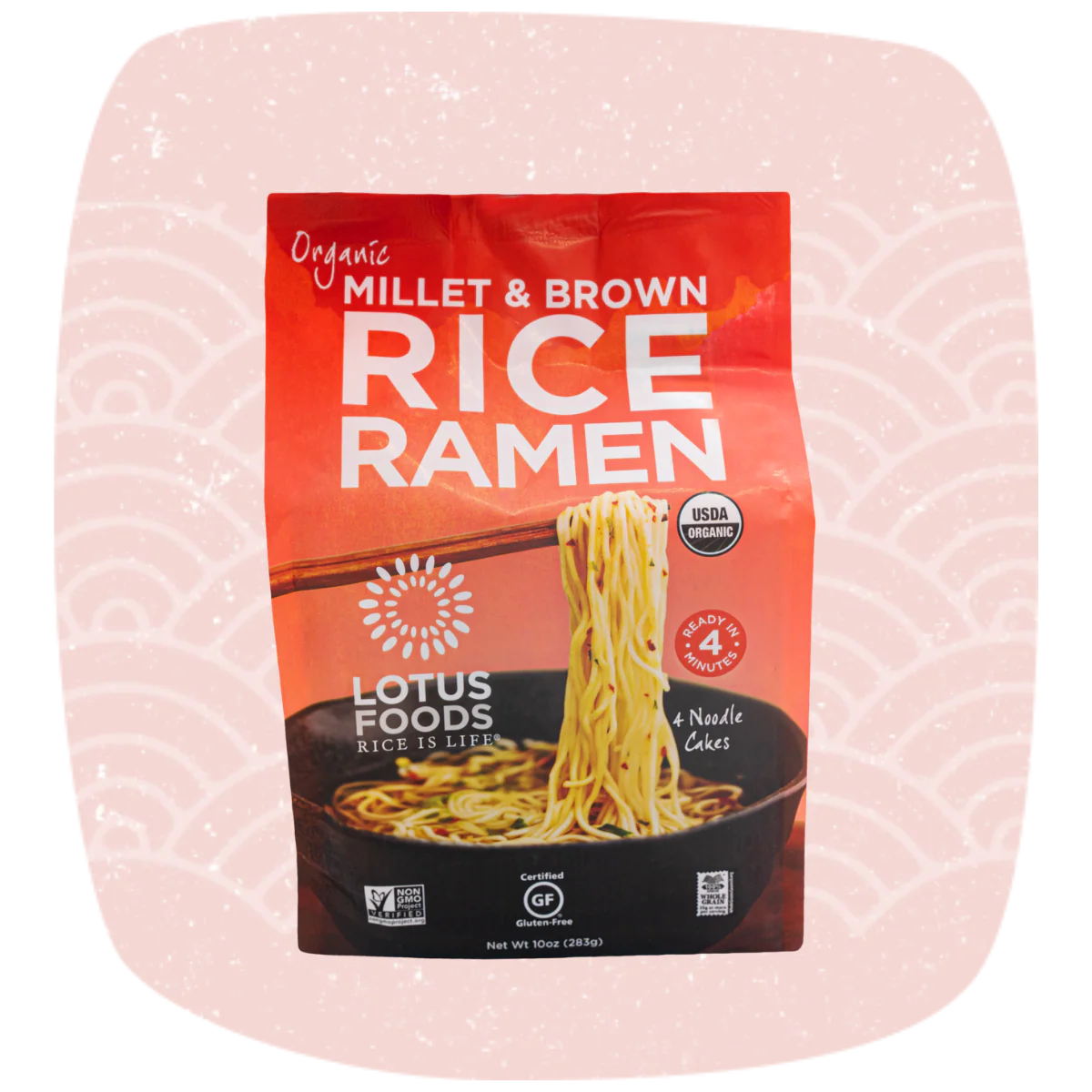 Organic Millet & Brown Rice Ramen (4 Ramen Cakes)