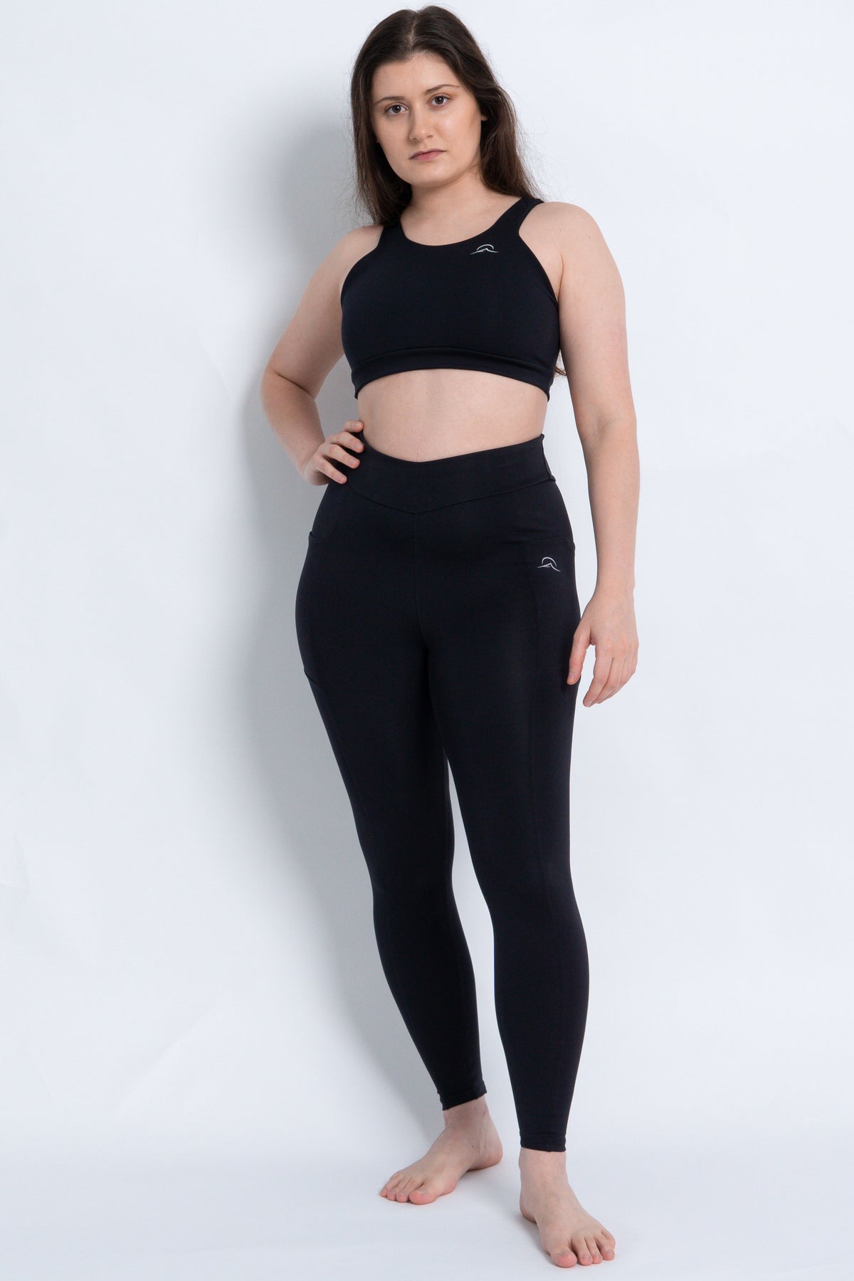 Leggings with 2 Pockets and Subtle V High Waist