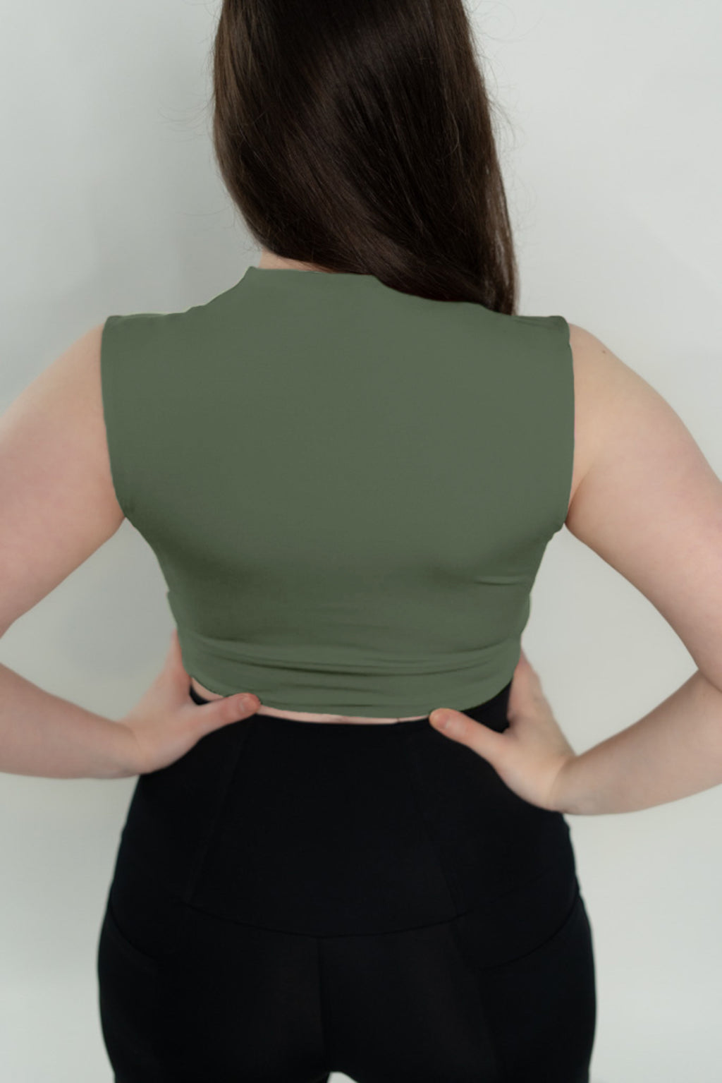 V Neck Sports Bra Top