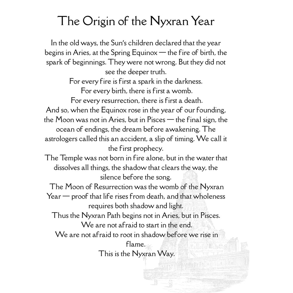 Walking the Spiral - A Nyxran Calendar