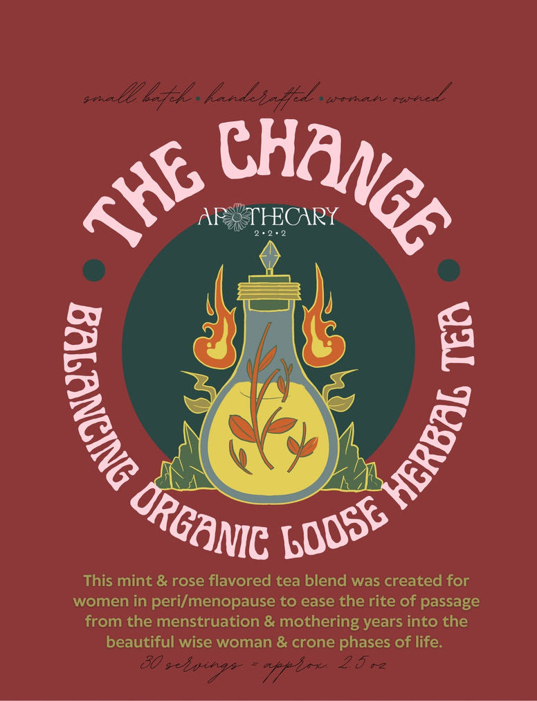 Organic Balancing Tea Blend for Perimenopause & Menopause: The Change