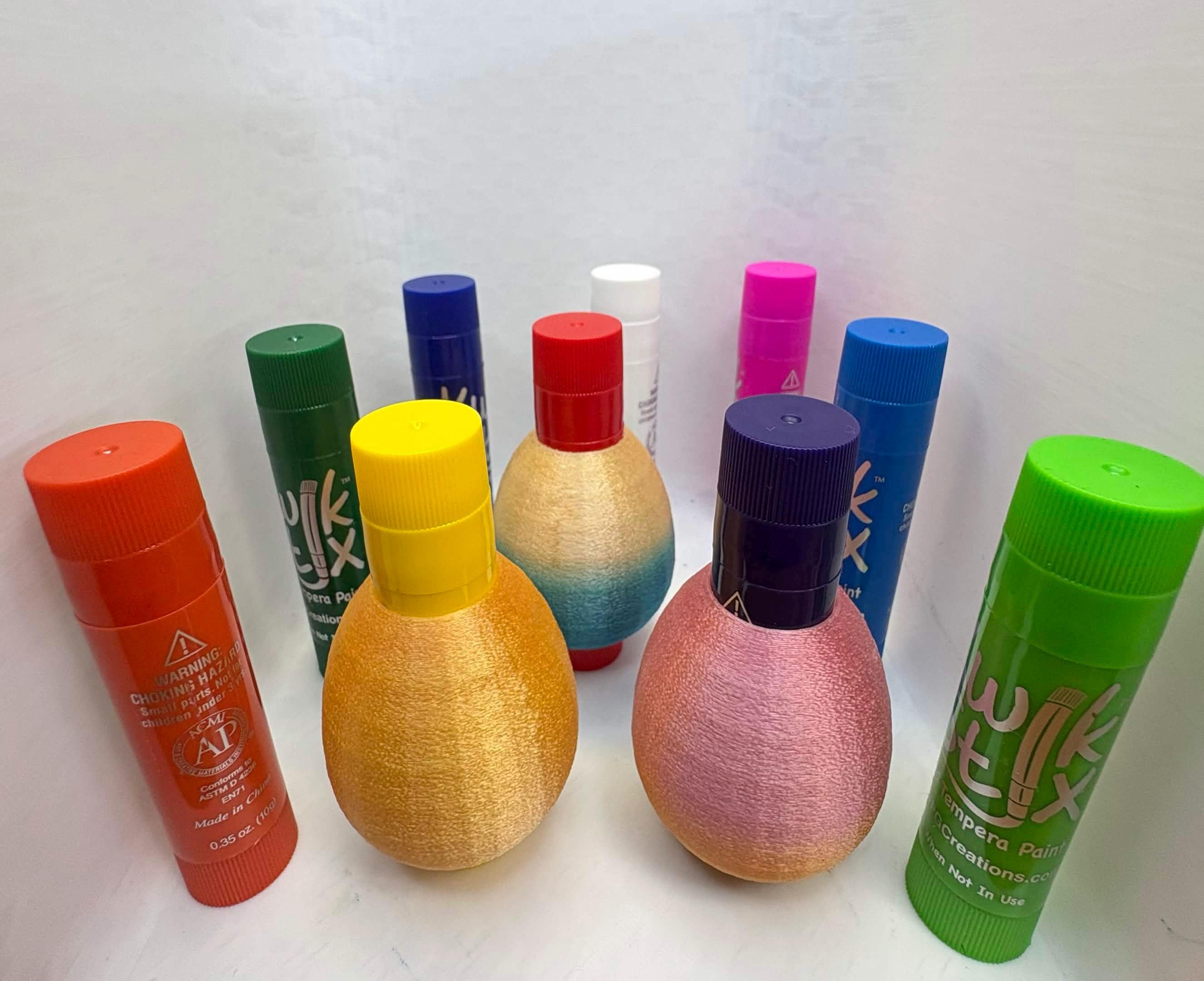 Kwik Stix Palm Grip Adapter | 3D Printed Paint Stick Aid for Fine Motor Skills