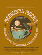 Organic Digestive Support Coffee Alternative Tea Blend: Medicinal Mocha