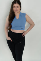 V Neck Sports Bra Top