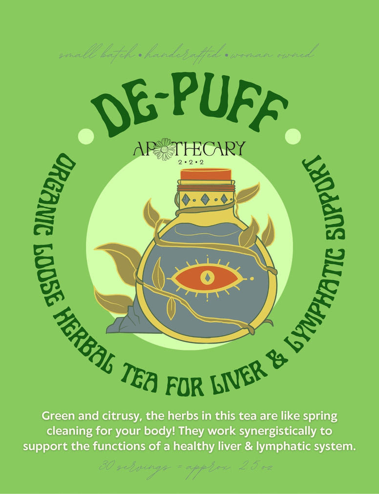 Organic Liver and Lymph Detoxifying Tea Blend: De-Puff