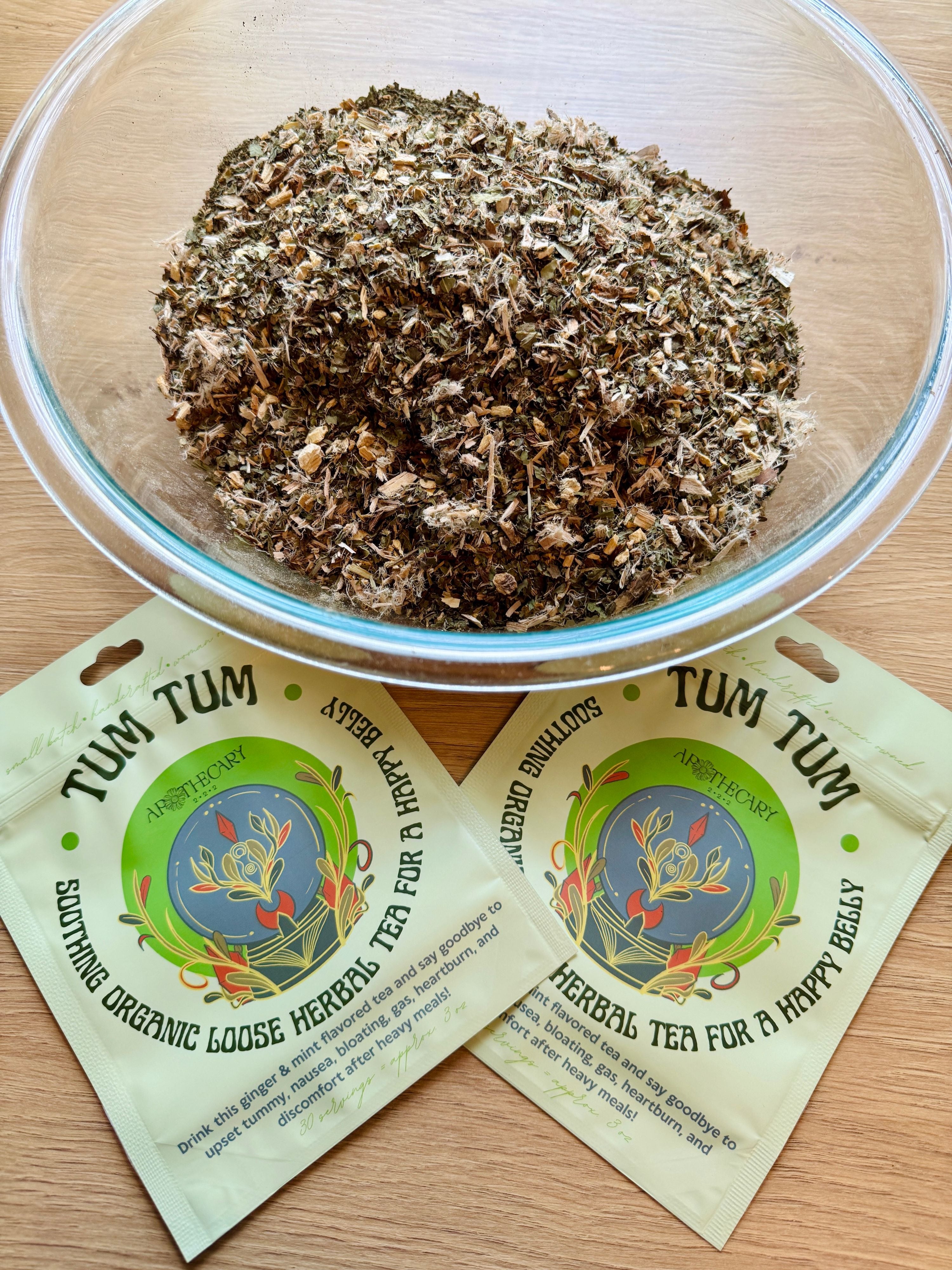 Organic Tea Blend for Soothing Digestive Troubles: Tum Tum