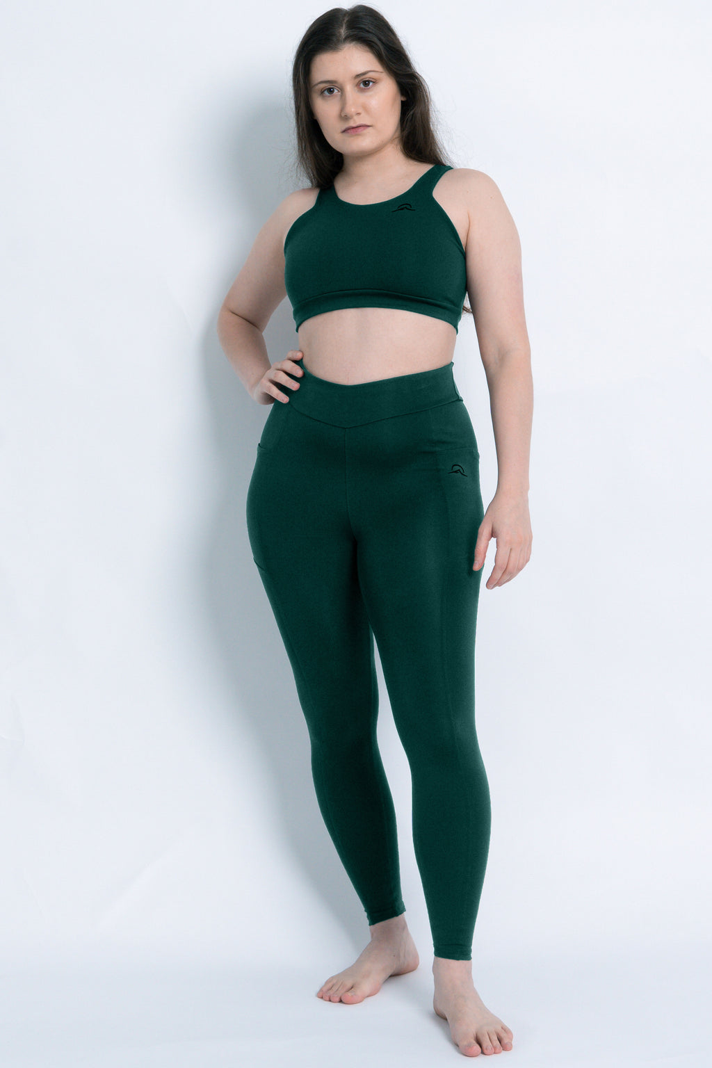Leggings with 2 Pockets and Subtle V High Waist