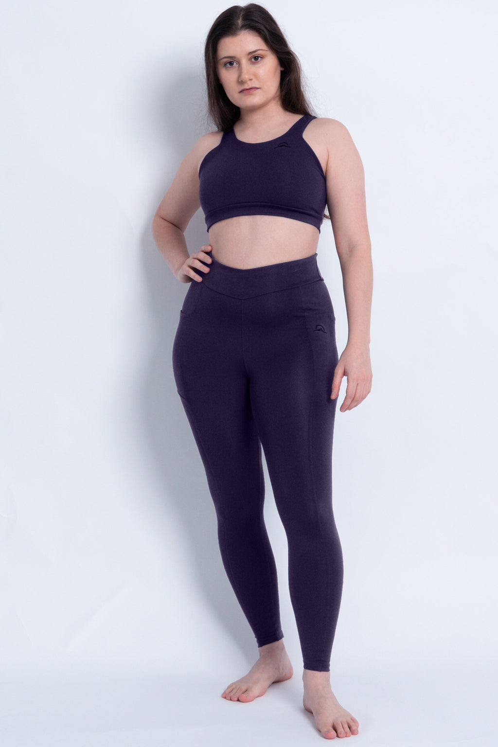 Leggings with 2 Pockets and Subtle V High Waist