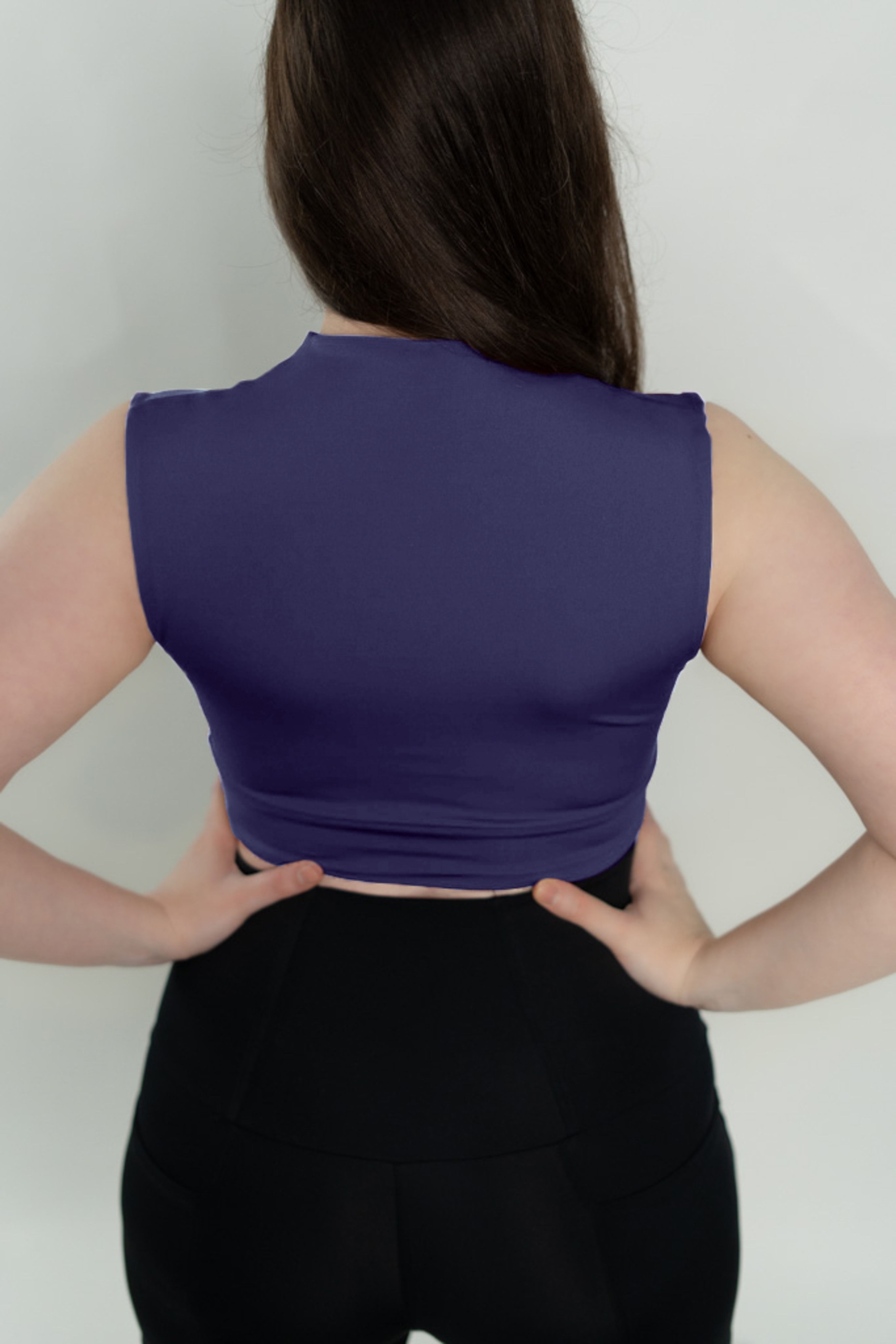 V Neck Sports Bra Top