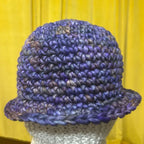 Purple Cloche Crochet Hat
