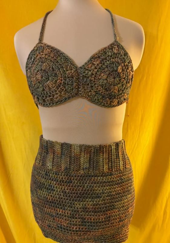 Stone Circles Top & Skirt
