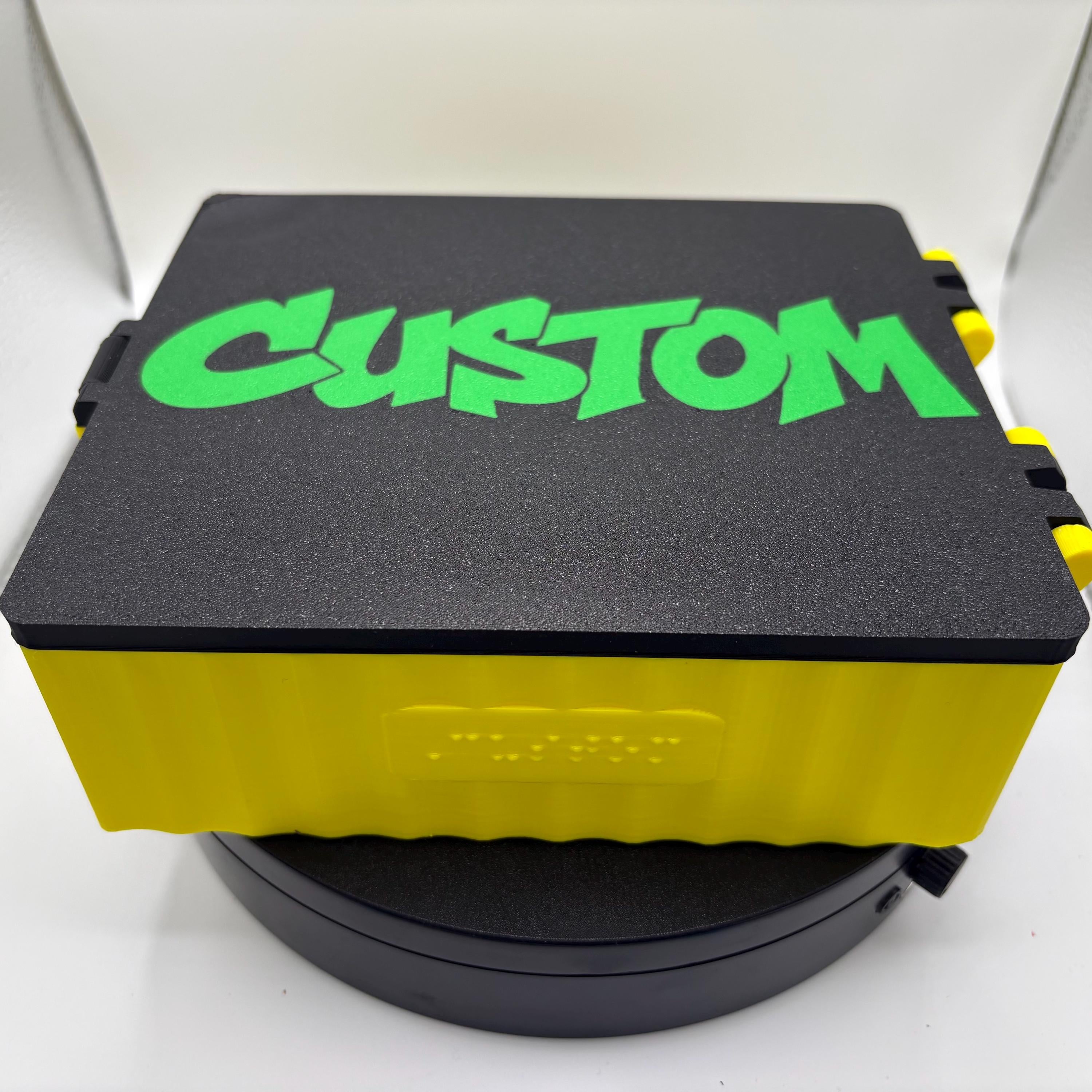 Personalized Braille Crayon Case, High-Contrast Storage Box for Low Vision Kids