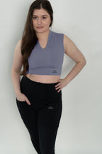 V Neck Sports Bra Top