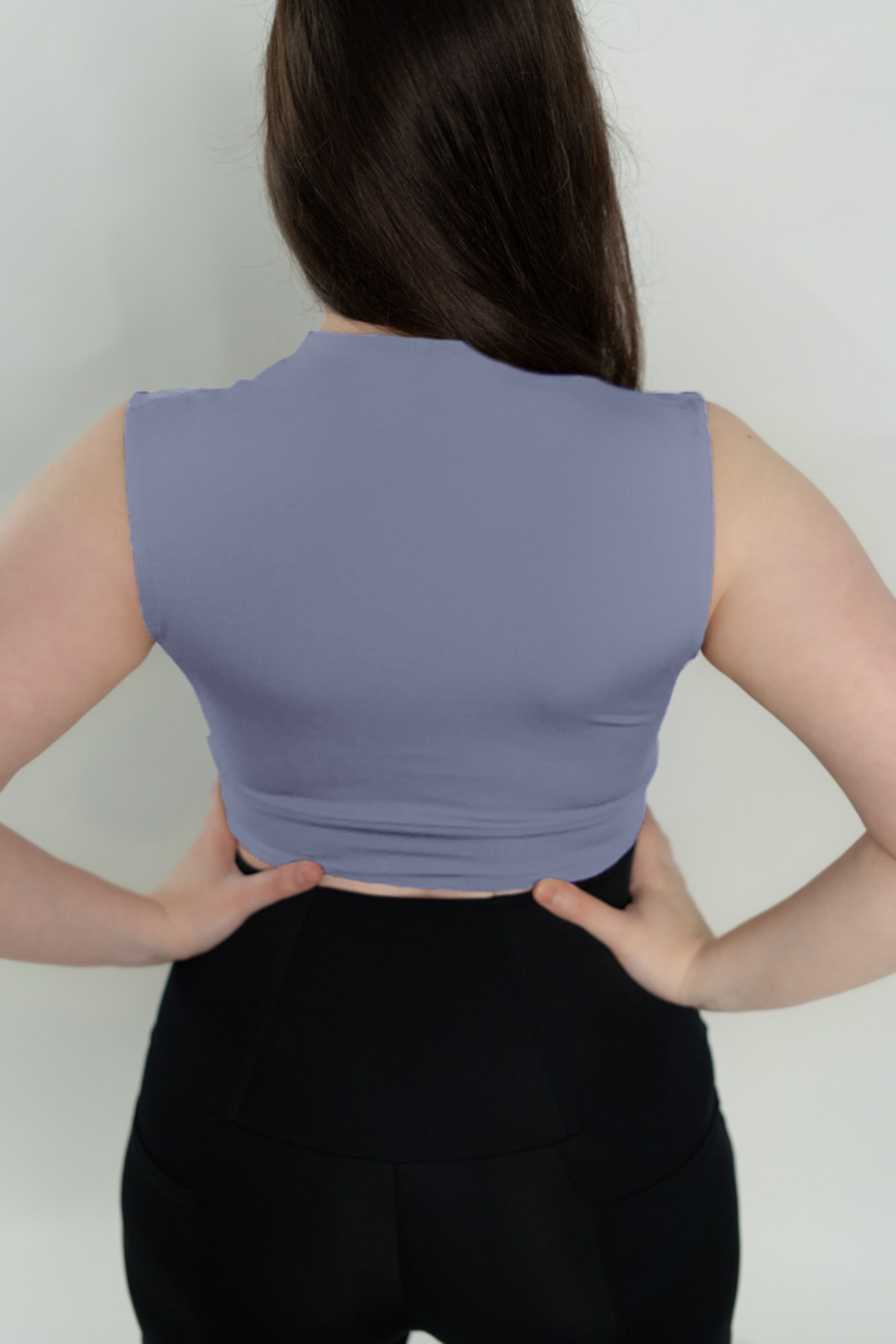 V Neck Sports Bra Top