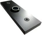 Phantom Modern LED Lighted Doorbell in Black Aluminum