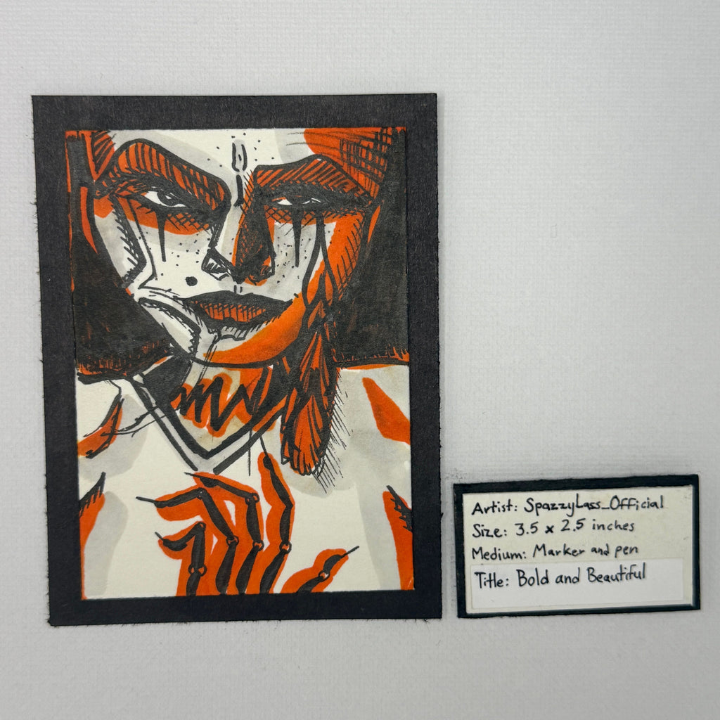 Bold and Beautiful 3.5”x2.5” Original ACEO Art made by SpazzyLass_Official