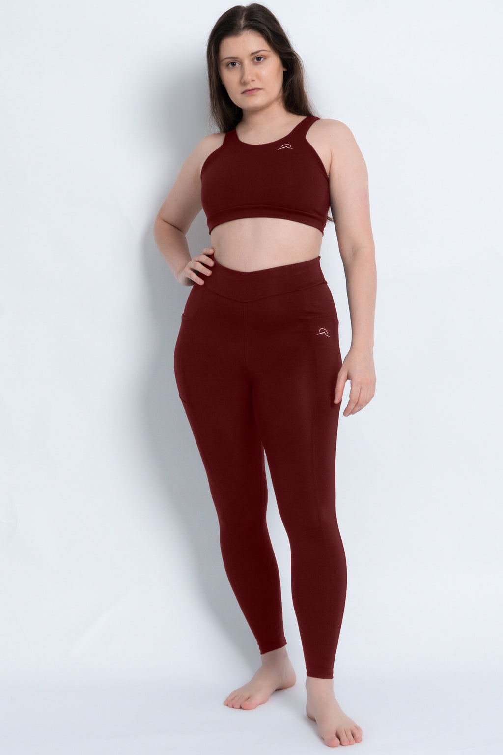 Leggings with 2 Pockets and Subtle V High Waist