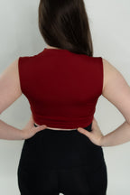 V Neck Sports Bra Top