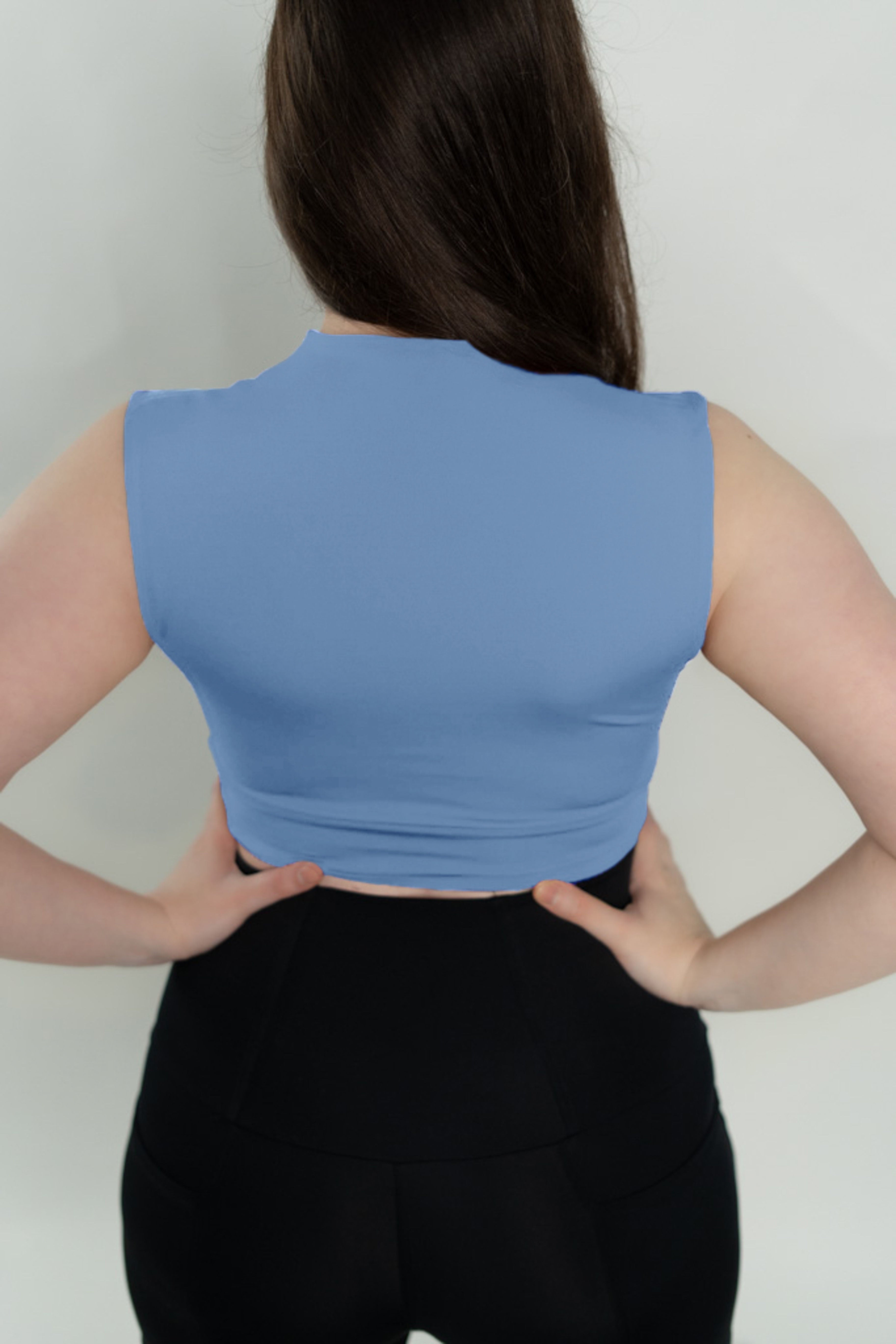 V Neck Sports Bra Top
