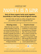 Organic Tea Blend: Anxiety is a Liar