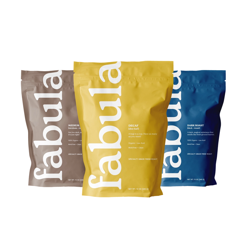 Medium, Dark, Decaf, 3 x 12oz