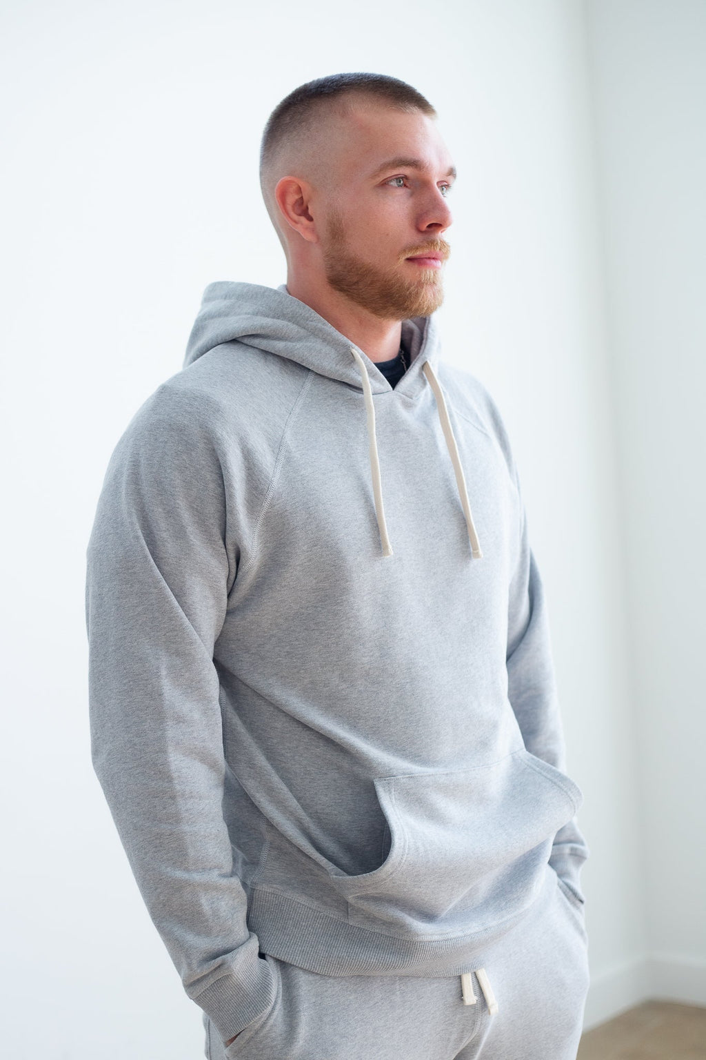 Men's Organic Cotton Midweight Raglan Hoodie