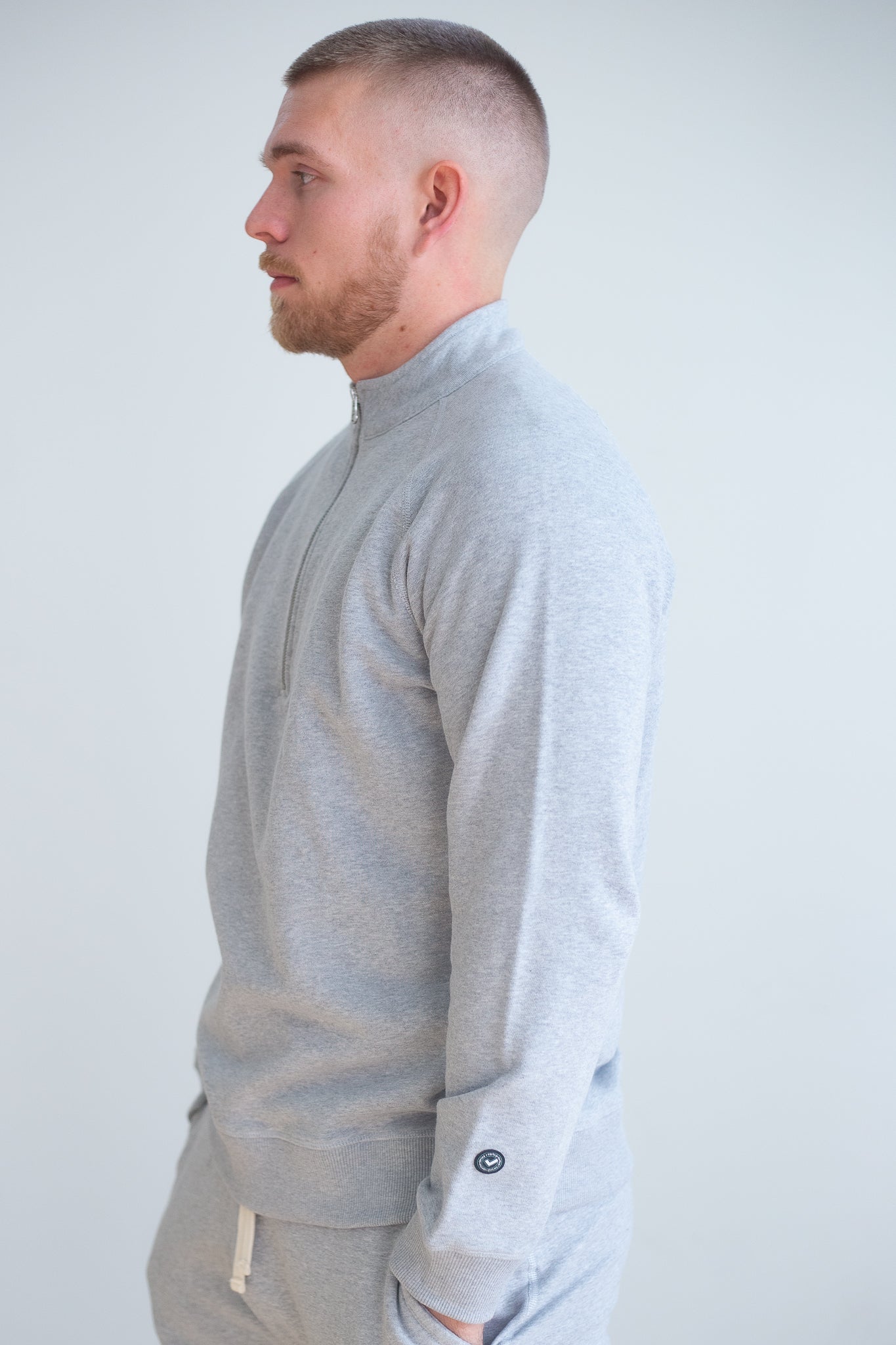 Organic Cotton Midweight Raglan Quarterzip