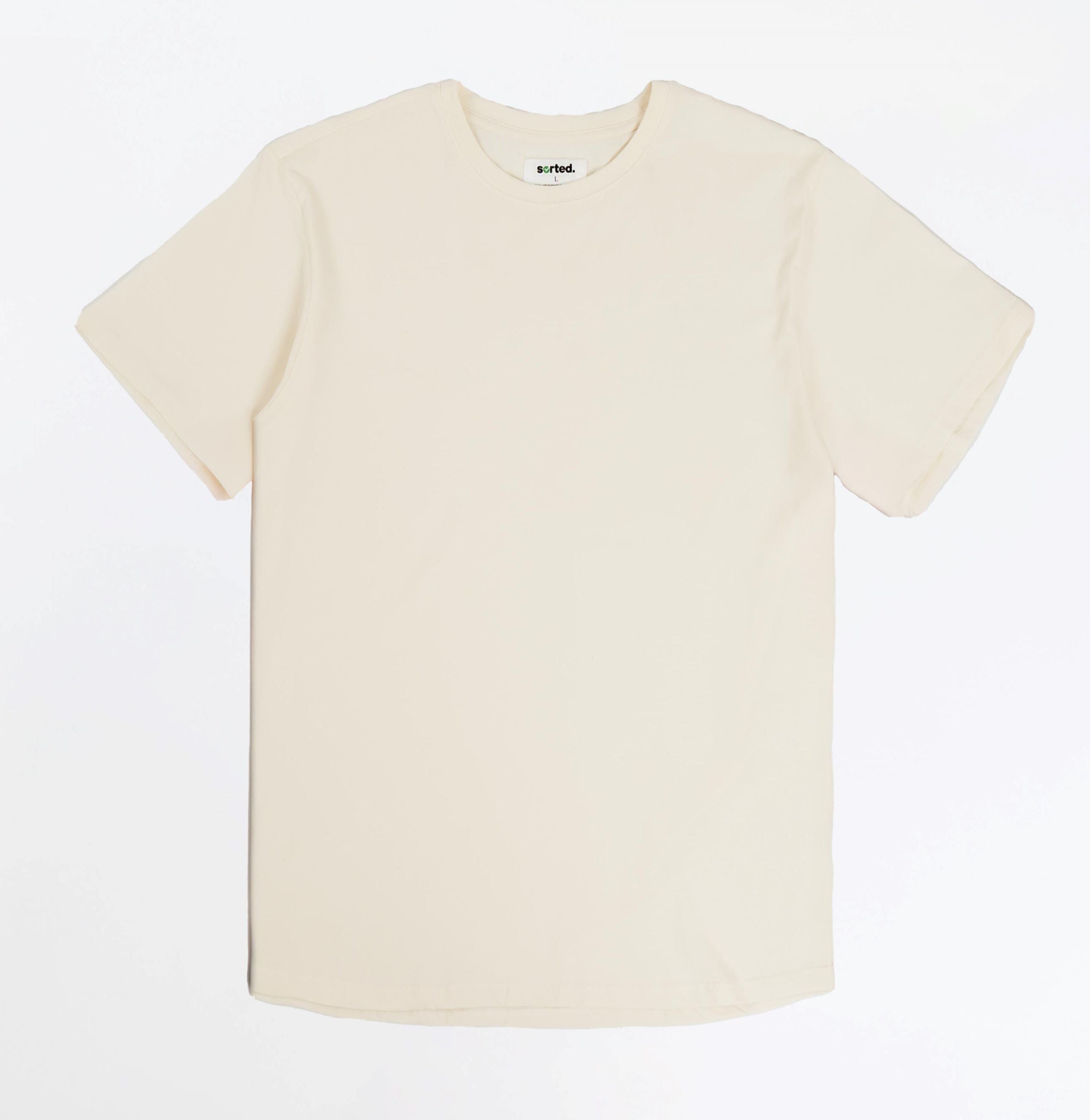 Organic Cotton Midweight T-Shirt Curved Hem