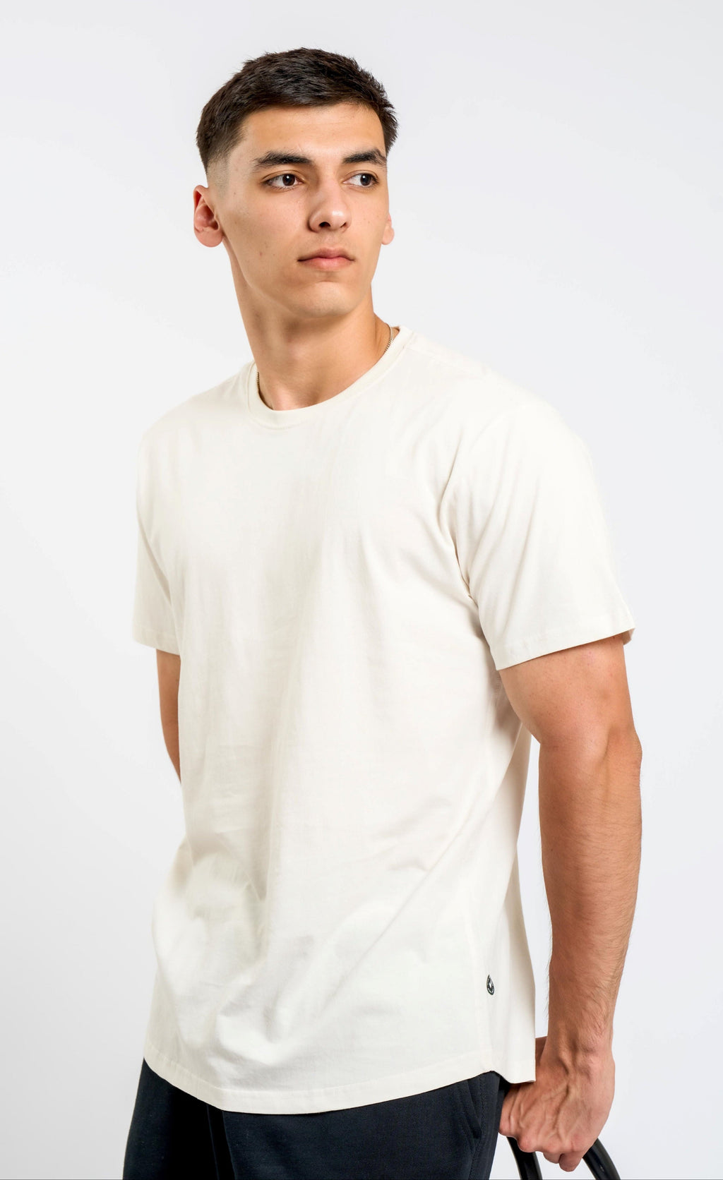 Organic Cotton Midweight T-Shirt Curved Hem