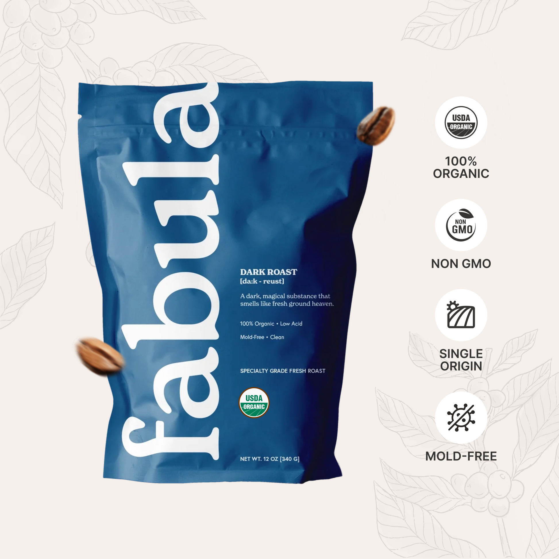 Organic Dark Roast Coffee - 12oz