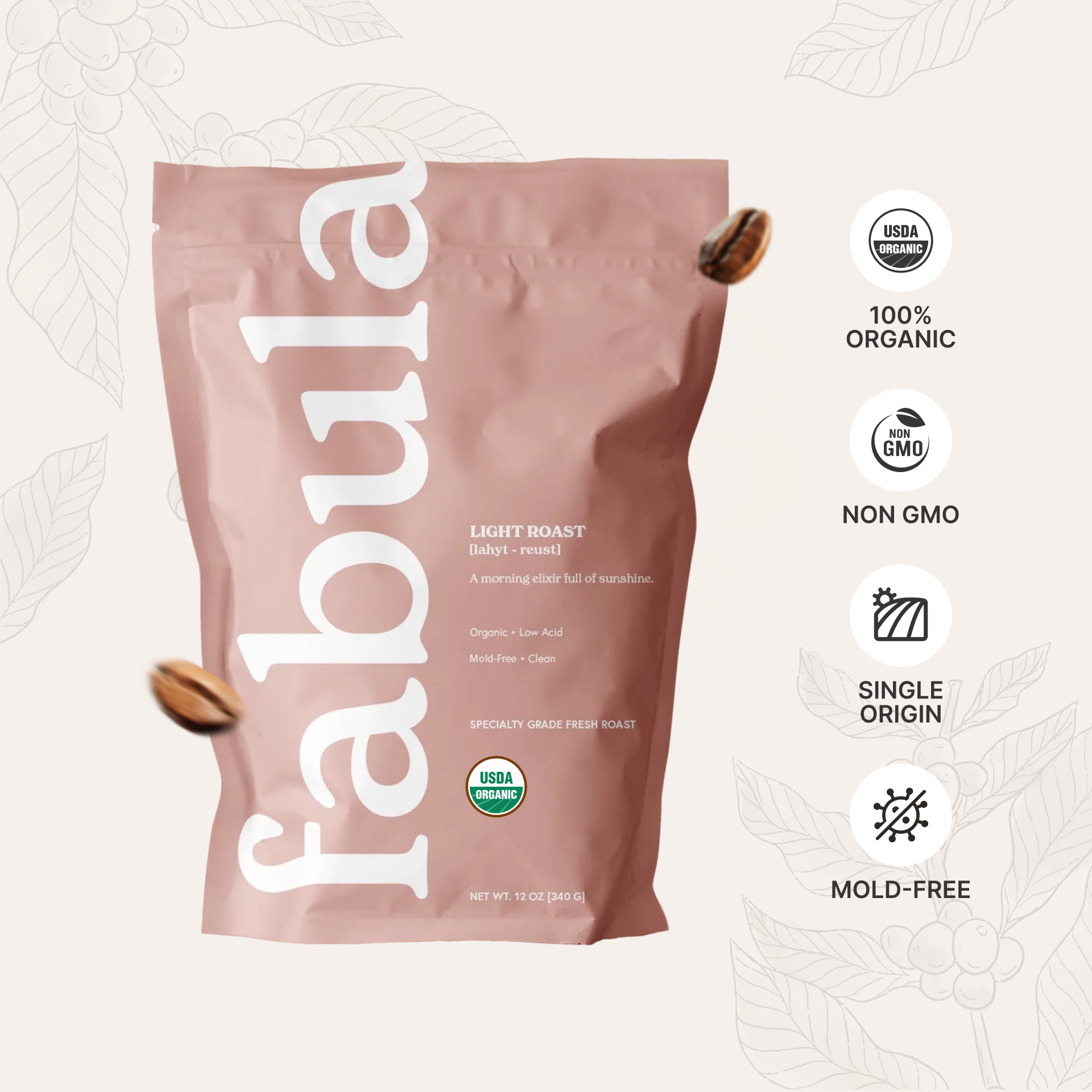 Organic Light Roast Coffee - 12oz