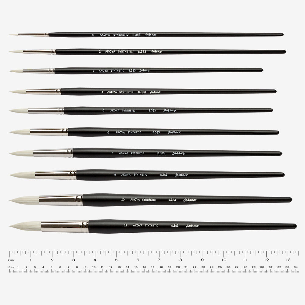 AKOYA White Synthetic Brushes