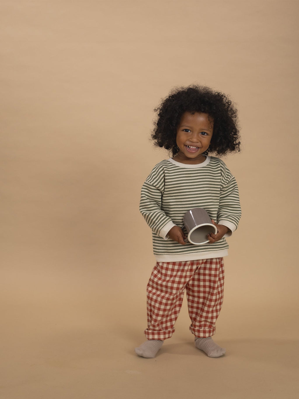 Paprika Gingham Carrot Pants