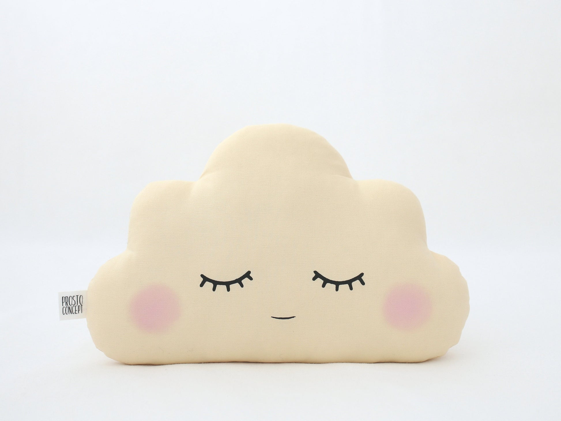 Pastel Yellow Small Cloud Pillow
