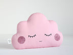 Pink Small Cloud Pillow with Glitter Cheeks