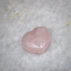 Rose Quartz Heart Crystal — Crown Chakra (2")