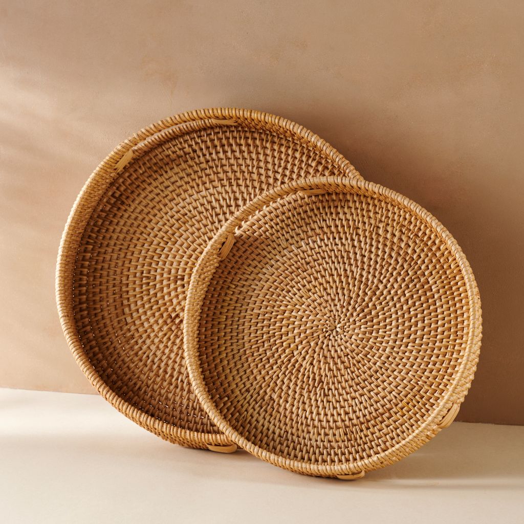 Rattan Trays | Natural Colour