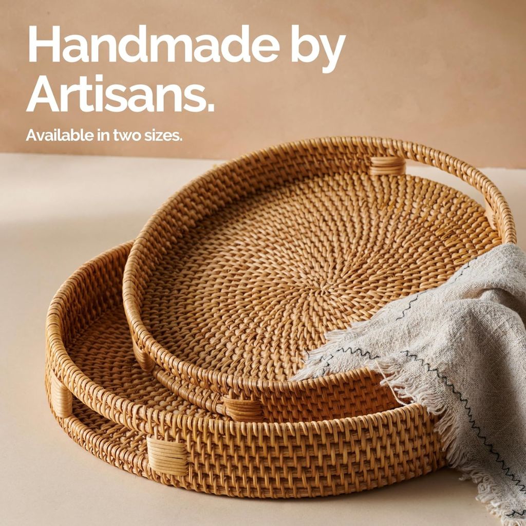 Rattan Trays | Natural Colour